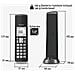 Cordless TGK210 Dect con Vivavoce colore Nero - Foto miniatura 2