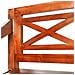 Panchina Batavia 98 cm Legno Massello di Mogano Marrone Scuro - Foto miniatura 3