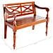 Panchina Batavia 98 cm Legno Massello di Mogano Marrone Scuro - Foto miniatura 5