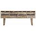 Credenza 140x30x60 Cm In Legno Massello Di Mango - Foto miniatura 2