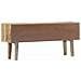 Credenza 140x30x60 Cm In Legno Massello Di Mango - Foto miniatura 3