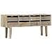 Credenza 140x30x60 Cm In Legno Massello Di Mango - Foto miniatura 12