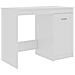 Scrivania Bianco Lucido 100x50x76 cm in Legno Multistrato - Foto miniatura 1