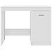 Scrivania Bianco Lucido 100x50x76 cm in Legno Multistrato - Foto miniatura 5
