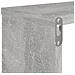 Mensole Parete Cubo 2pz Grigio Cemento 80x15x26,5cm Multistrato - Foto miniatura 3