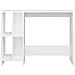 Scrivania Bianca 102,5x35x75 cm in Legno Multistrato - Foto miniatura 4