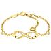 Bracciale in Argento Sterling, ""Infinity"", Oro - Foto miniatura 1