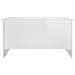 Tavolino Salotto Bianco Lucido 80x55,5x41,5cm Legno Multistrato - Foto miniatura 3