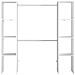 Elysee Armadio A Vista Bianco Funzionale 6 Ripiani, 2 Barre Appendiabiti - Foto miniatura 5