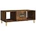 Tavolino Da Salotto Rovere Fumo 102x50x40 Cm Legno Multistrato - Foto miniatura 2