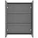 Armadietto A Specchio Per Bagno 60x15x75 Cm Mdf Antracite - Foto miniatura 3