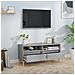 Mobile Per Tv Grigio Cemento 100x34,5x44,5 Cm Legno Multistrato - Foto miniatura 3