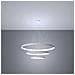 Sollux Lighting Lampadario Rio 3 55/78/110 Bianco Led 4000k Th. 271 - Moderno Lampadario Bianco 150x110x110 Cm - Foto miniatura 3