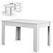Tavolo Da Pranzo Allungabile Estensibile 90x140 Fino A 190 Cm Bianco Frassinato - Foto miniatura 1