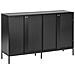 Credenza Espositiva In Vetro Langford 137 Cm Nero - Foto miniatura 5