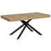 Tavolo allungabile 90x180/440 cm Karida quercia natura gambe antracite - Foto miniatura 1