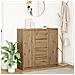 Credenza con Cassetti Rovere Artigianale 100,5x35x98,5 cm - Foto miniatura 1