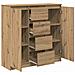 Credenza con Cassetti Rovere Artigianale 100,5x35x98,5 cm - Foto miniatura 5