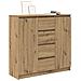 Credenza con Cassetti Rovere Artigianale 100,5x35x98,5 cm - Foto miniatura 7