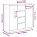 Credenza con Cassetti Rovere Artigianale 100,5x35x98,5 cm - Foto miniatura 9