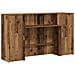 Banco Reception Legno Antico 180x50x103,5 Cm Legno Multistrato - Foto miniatura 2