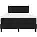 Letto Box Spring con Materasso Nero 120x200 cm Tessuto - Foto miniatura 8
