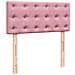 Struttura Letto Pouf con Materasso Rosa 100x200 cm Velluto - Foto miniatura 9