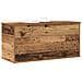 Scatola di Stoccaggio  con Coperchio in Legno Antico 100x42x46 cm in Legno Ingengnerizzato - Foto miniatura 3