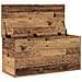 Scatola di Stoccaggio  con Coperchio in Legno Antico 100x42x46 cm in Legno Ingengnerizzato - Foto miniatura 5