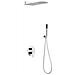 Set Doccia Completo Di Incasso Doccia, Soffione E Doccetta Tondo Cromato Sy-1017c Osaka - Foto miniatura 1