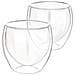 Set 2 Bicchieri Da 250 Ml Per Bevande Doppia Parete In Vetro Borosilicato, Trasparente - Foto miniatura 1