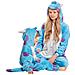 Pigiama Per Bambini Kigurumi Onesie Costume Sulivan Blu 115-125 - Foto miniatura 5