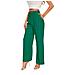 Pantaloni Da Donna A Vita Alta Gamba Larga Verde Xs - Foto miniatura 1