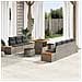 Set Divano da Giardino 10 pcs Grigio chiaro e grigio scuro - Foto miniatura 2