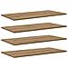 Scaffale 4 pcs Marrone 80 x 40 x 1.5 cm Legno multistrato - Foto miniatura 1