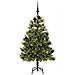 Albero di Natale artificiale pieghevole con coni Verde 150 cm - Foto miniatura 3