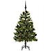 Albero di Natale artificiale pieghevole con coni Verde 150 cm - Foto miniatura 4
