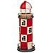 Faro Salvadanaio In Metallo Rosso 12x12x31h - Foto miniatura 1