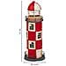 Faro Salvadanaio In Metallo Rosso 12x12x31h - Foto miniatura 4