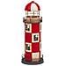 Faro Salvadanaio In Metallo Rosso 12x12x31h - Foto miniatura 5