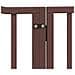 Cancello Cani Porta Pieghevole Marrone 10 Pannelli 800cm Pioppo - Foto miniatura 8