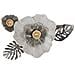 Decorazione In Metallo 3d Fiore 2-multicolore-metallo-74,9x7x47,6 Cm - Foto miniatura 1