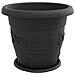 Vasi per Piante 6 pcs Nero Ø 26 x 21.5 cm Plastica - Foto miniatura 5