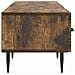 Mobile TV Rovere Fumo 147 x 34,5 x 30 cm Legno ingegnerizzato - Foto miniatura 5