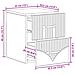 Mobiletto da notte a muro 2 pcs Bianco 34,5 x 33 x 40 cm - Foto miniatura 9