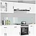 Schienale da cucina 2 pcs Bianco 100 x 40 cm vetro temperato - Foto miniatura 2