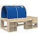 Letto con Tunnel 3 pz Rovere Sonoma e Blu Legno multistrato - Foto miniatura 3