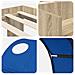 Letto con Tunnel 3 pz Rovere Sonoma e Blu Legno multistrato - Foto miniatura 9