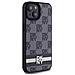 Custodia In Pelle A Quadri E Strisce Dkny Per Iphone 15/14/13"" - Nera - Foto miniatura 5