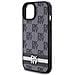 Custodia In Pelle A Quadri E Strisce Dkny Per Iphone 15/14/13"" - Nera - Foto miniatura 7